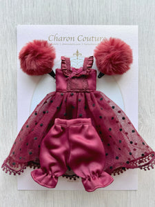 Maroon Ballet Dress Set